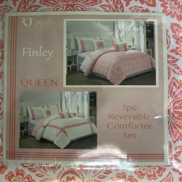 NWT Queen 5 Piece Reversible Comforter Set - Picture 4 of 7